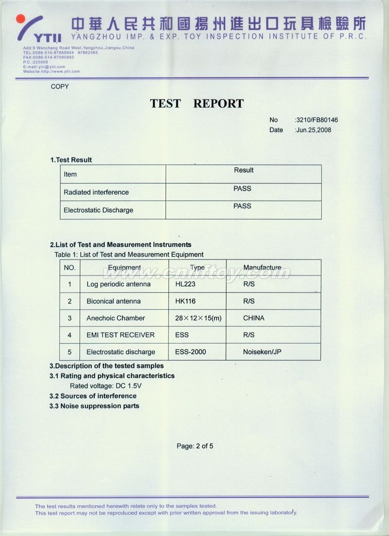 CertificateEMC-003HEZE HENGFANG LEATHER & FUR CRAFT CO., LTD